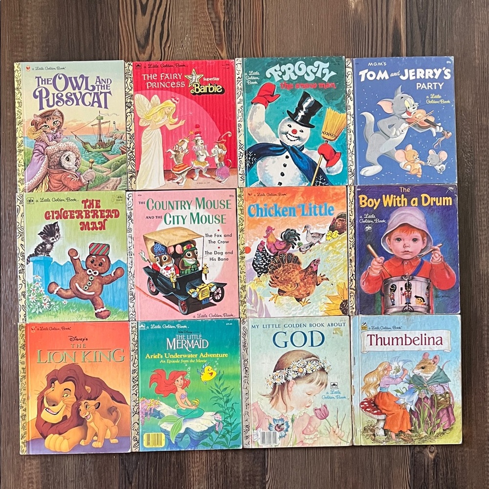 Little Golden Book Lot Of 12